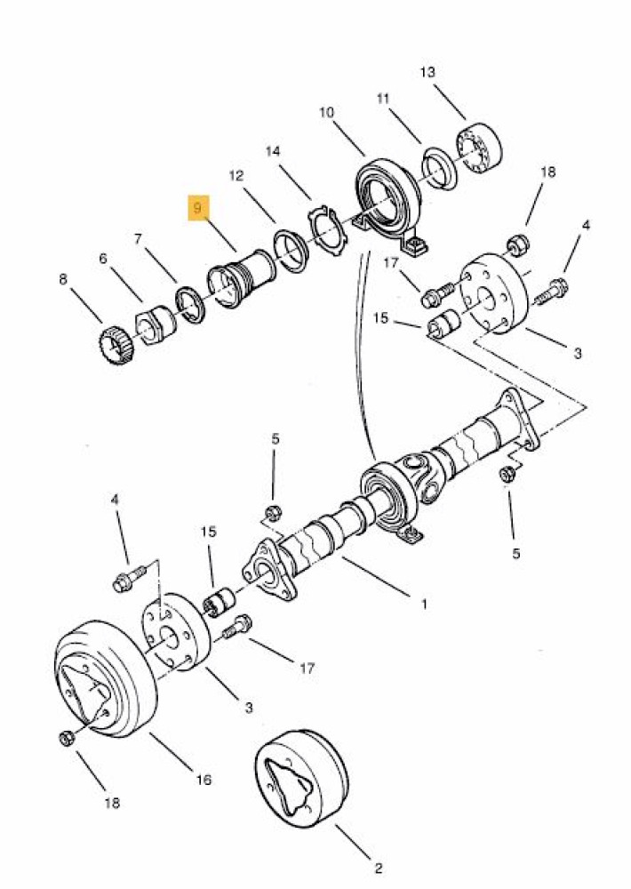 Cuff PTO shaft